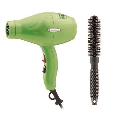 green hairdryer and brush offer at wiles studios northampton
