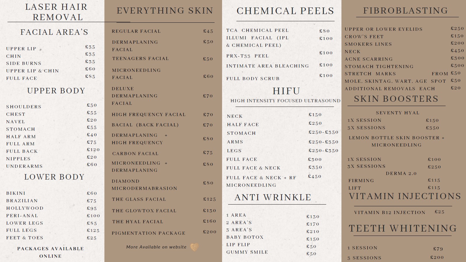 BEAUTY PRICES AT WILES STUDIOS NORTHAMPTON BEAUTY PRICES AT WILES STUDIOS NORTHAMPTON