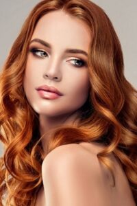 red hair colours at best hairdressers in northampton